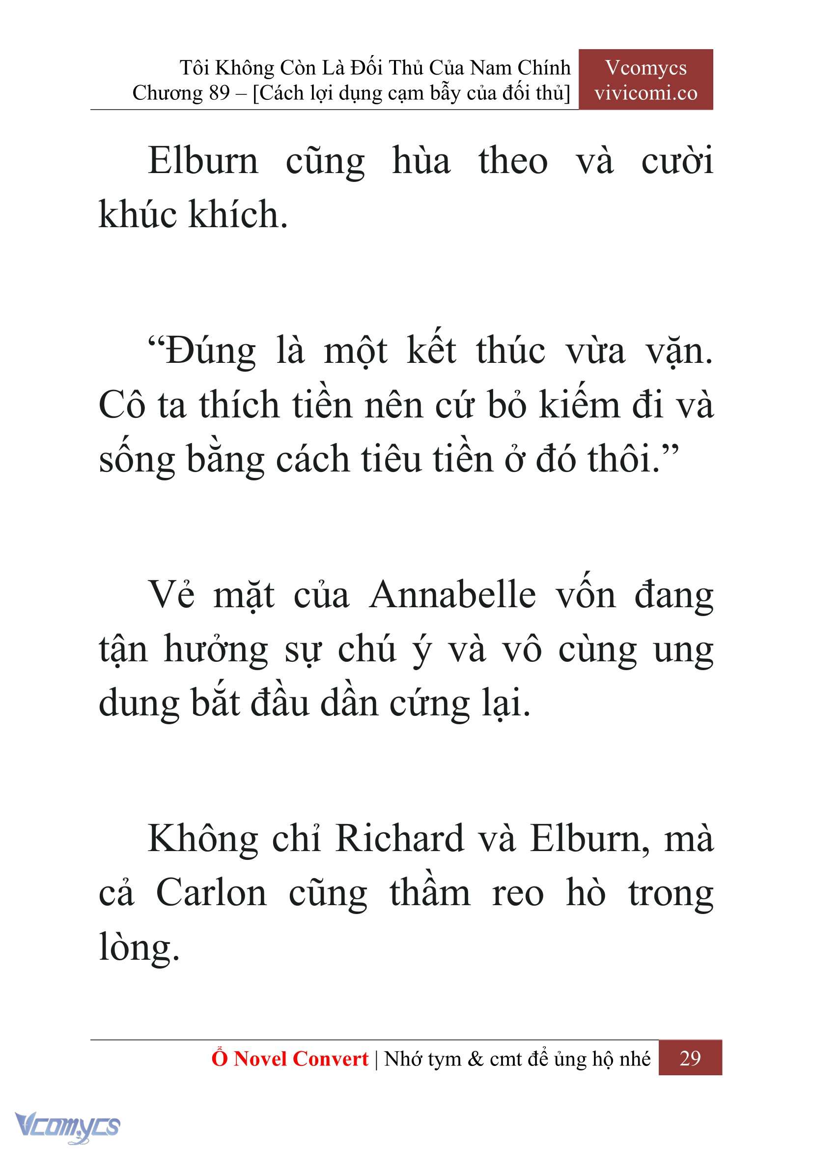 [Novel] Tôi Không Còn Là Đối Thủ Của Nam Chính Chapter 89 - Trang 2