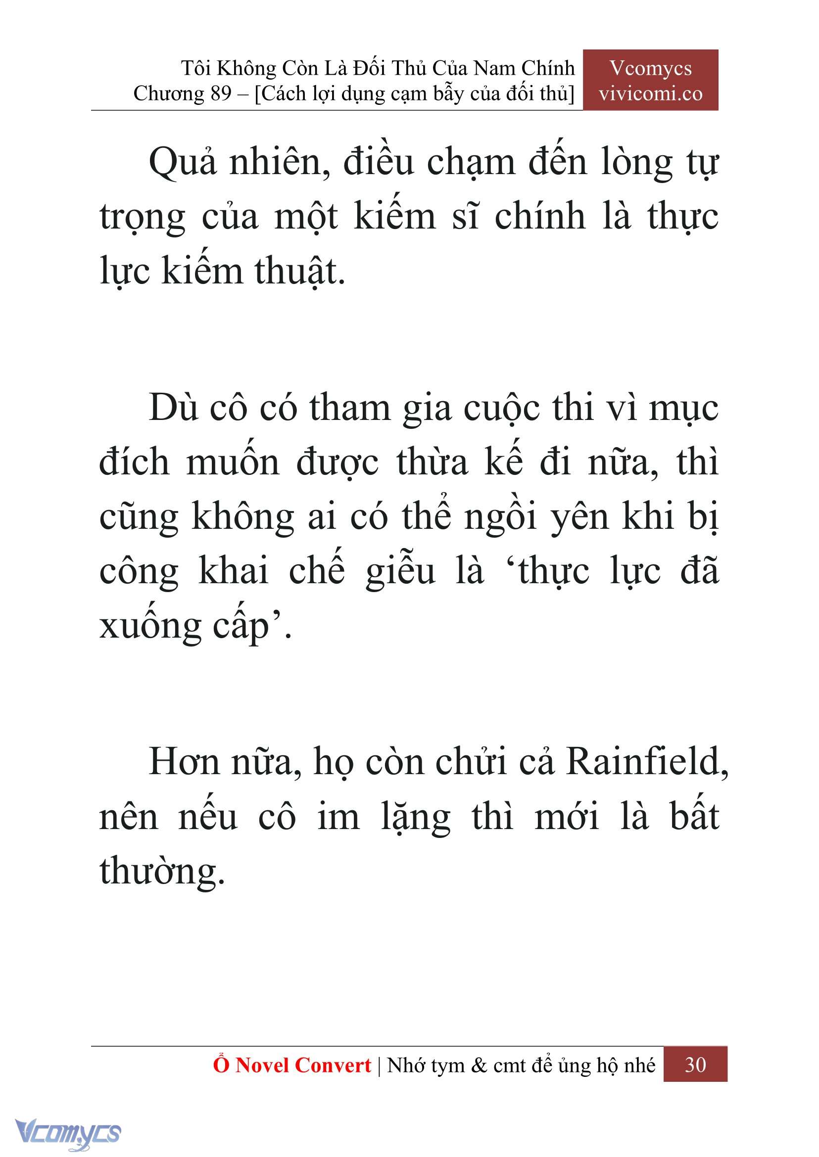 [Novel] Tôi Không Còn Là Đối Thủ Của Nam Chính Chapter 89 - Trang 2