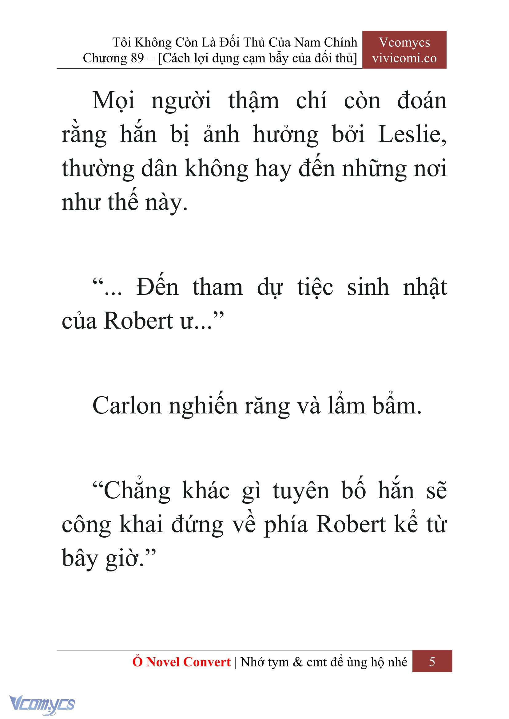 [Novel] Tôi Không Còn Là Đối Thủ Của Nam Chính Chapter 89 - Trang 2