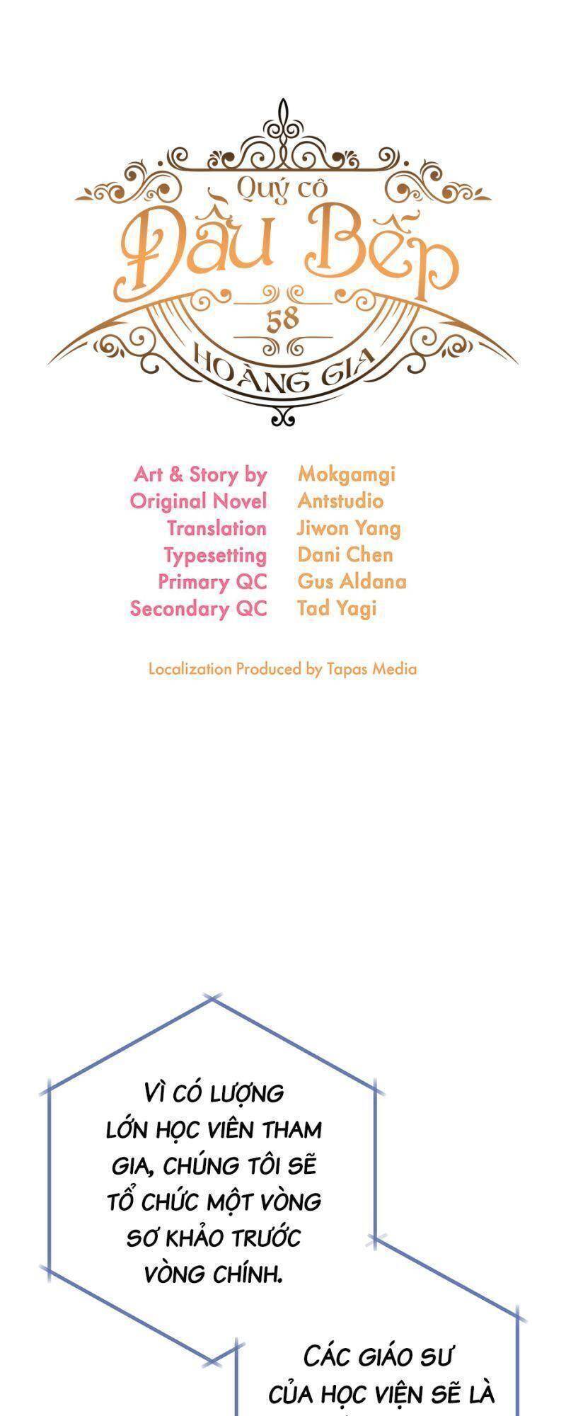 Nữ Đầu Bếp Hoàng Gia Chapter 58 - Trang 2