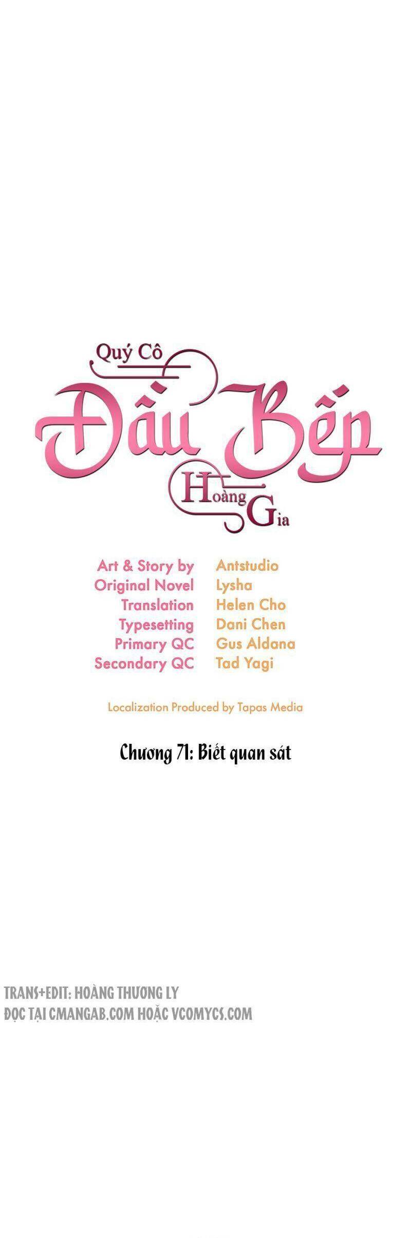 Nữ Đầu Bếp Hoàng Gia Chapter 71 - Trang 2