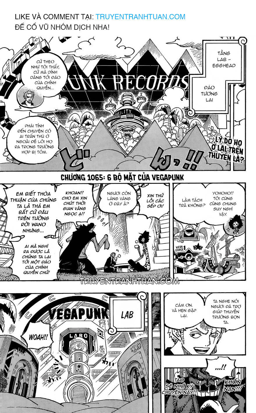 One Piece Chapter 1065 - Trang 2
