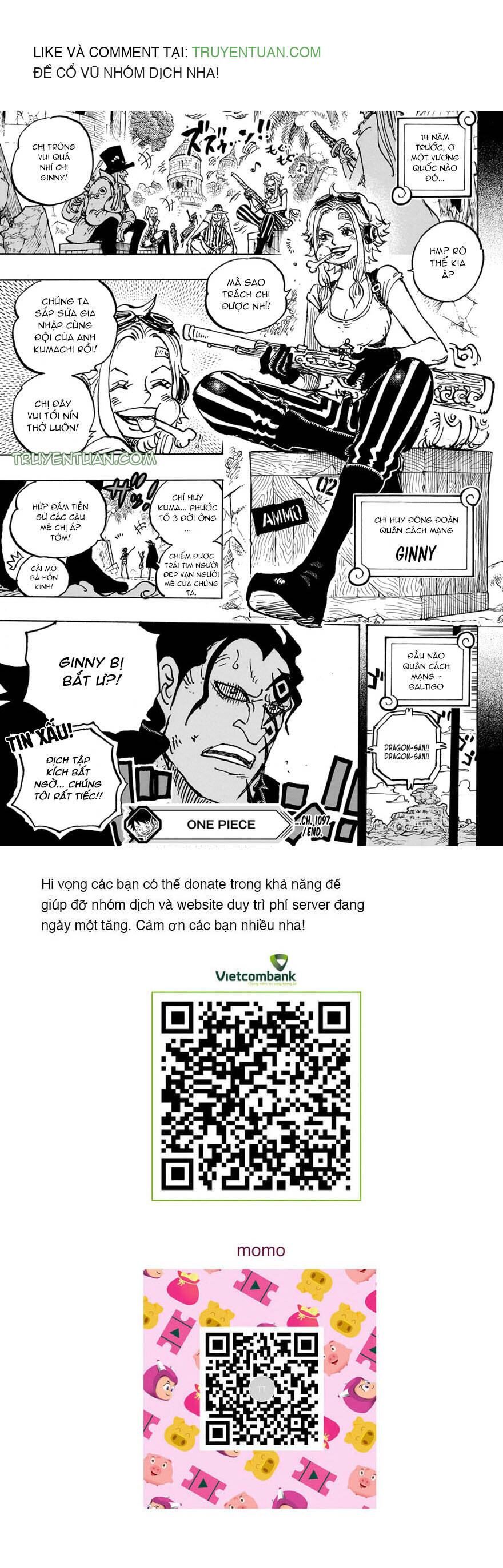 One Piece Chapter 1097 - Trang 2