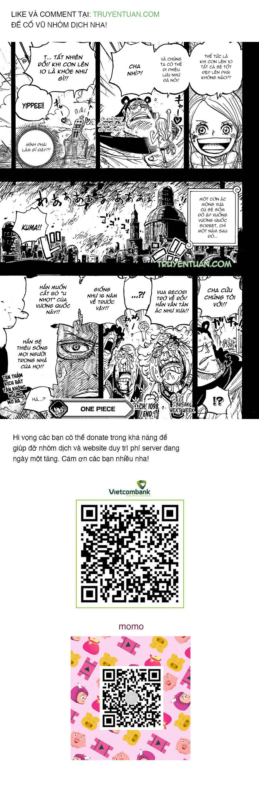 One Piece Chapter 1098 - Trang 2