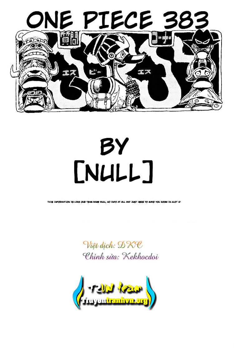 One Piece Chapter 383 - Trang 2