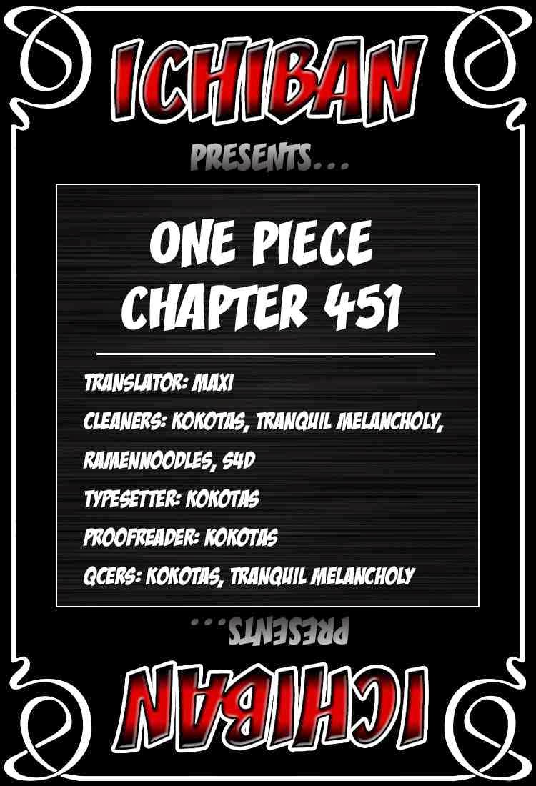 One Piece Chapter 451 - Trang 2