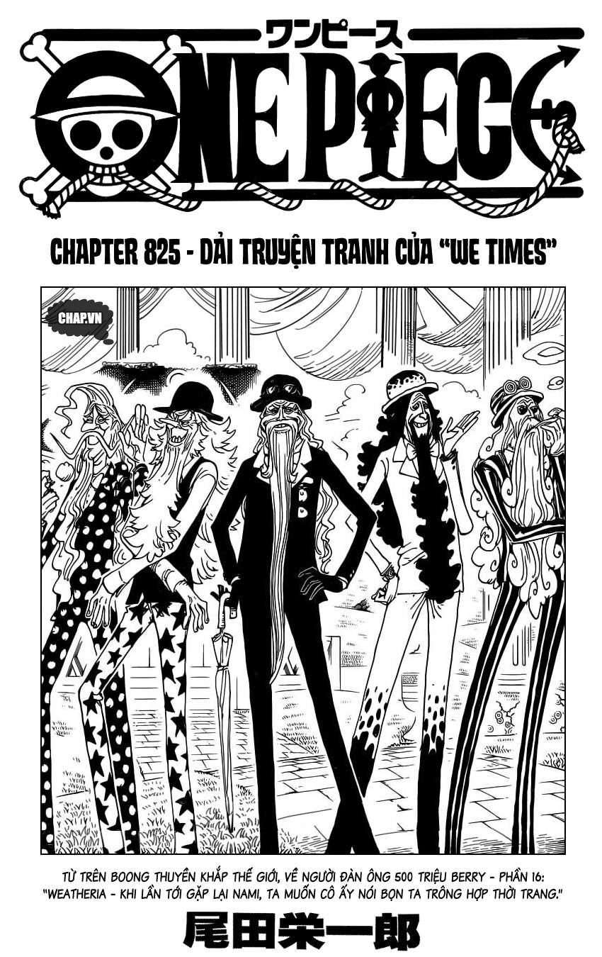 One Piece Chapter 825 - Trang 2