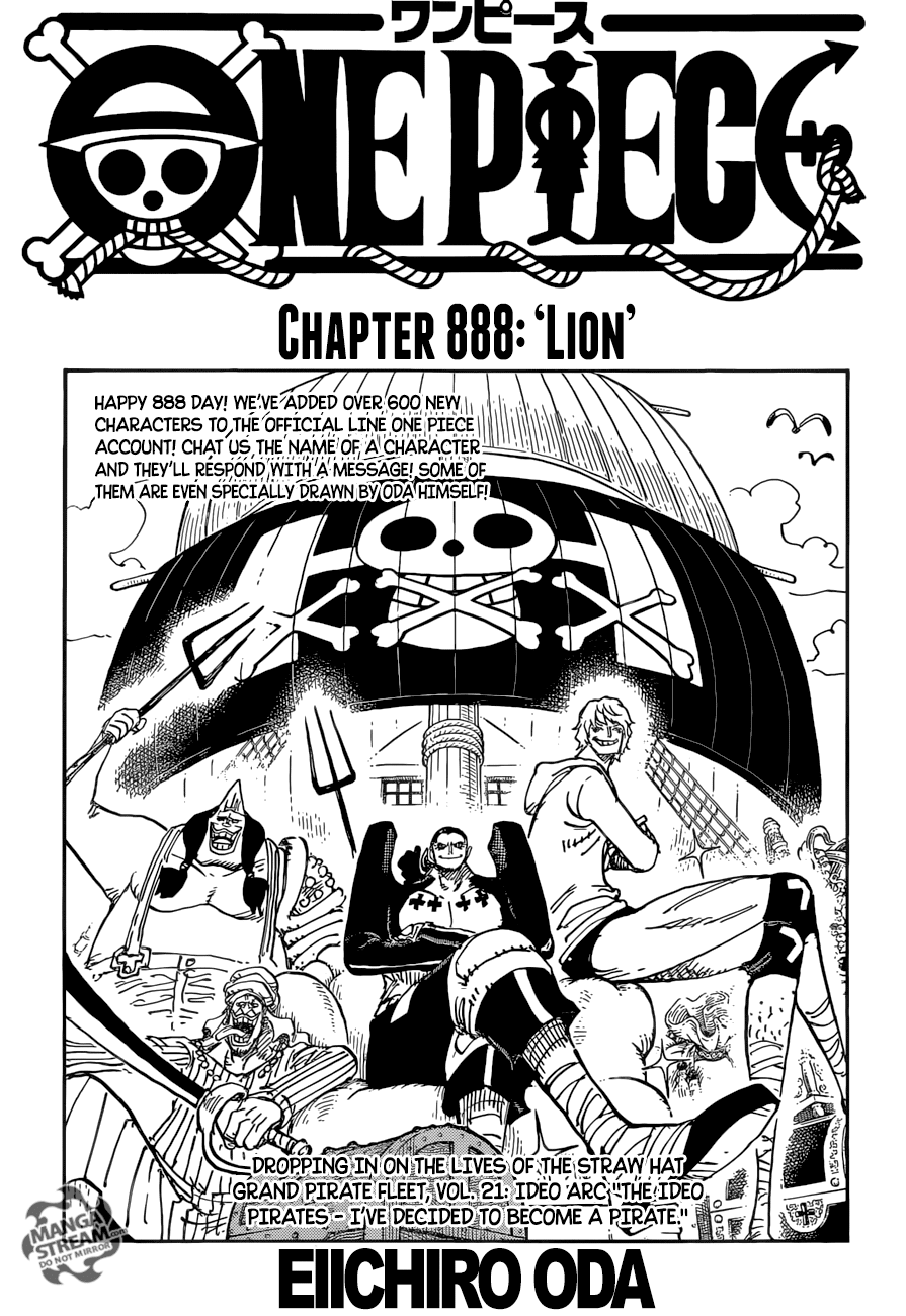 One Piece Chapter 888 - Trang 2