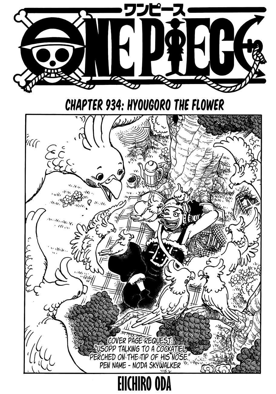 One Piece Chapter 934 - Trang 2