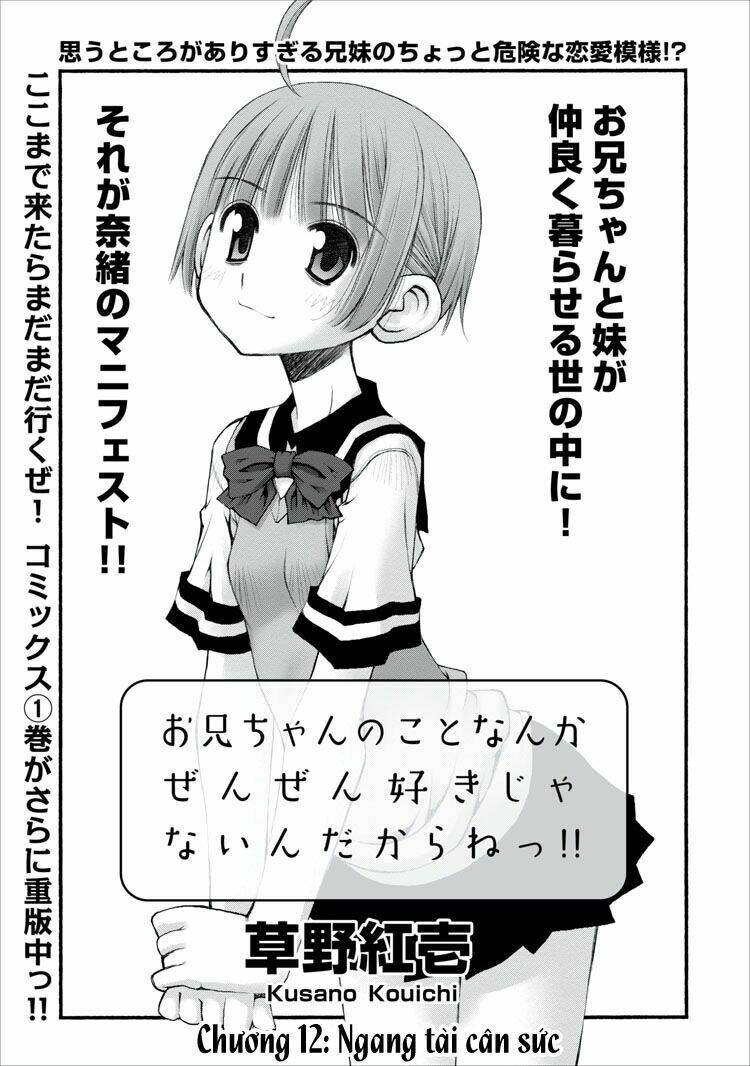 Oniichan No Koto Nanka Zenzen Suki Ja Nai N Da Kara Ne!! Chapter 12 - Trang 2