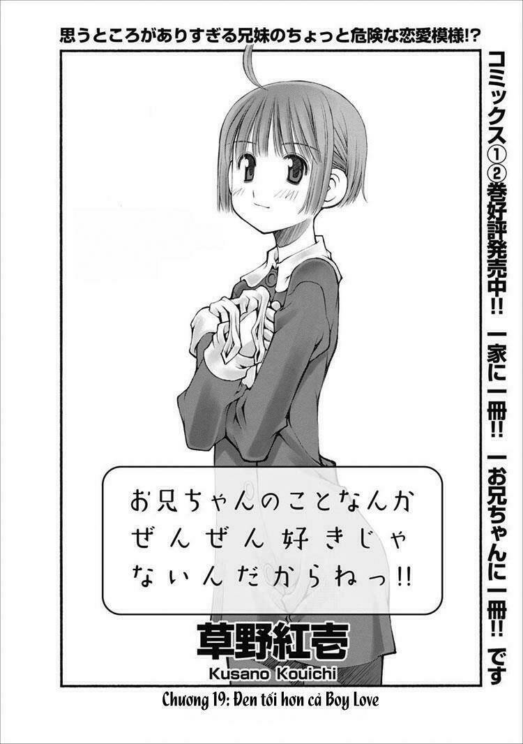 Oniichan No Koto Nanka Zenzen Suki Ja Nai N Da Kara Ne!! Chapter 19 - Trang 2