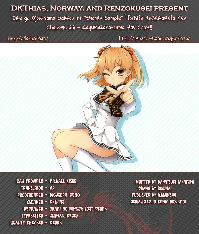 Ore Ga Ojou-Sama Gakkou Ni “Shomin Sample” Toshite Rachirareta Ken Chapter 26 - Trang 2