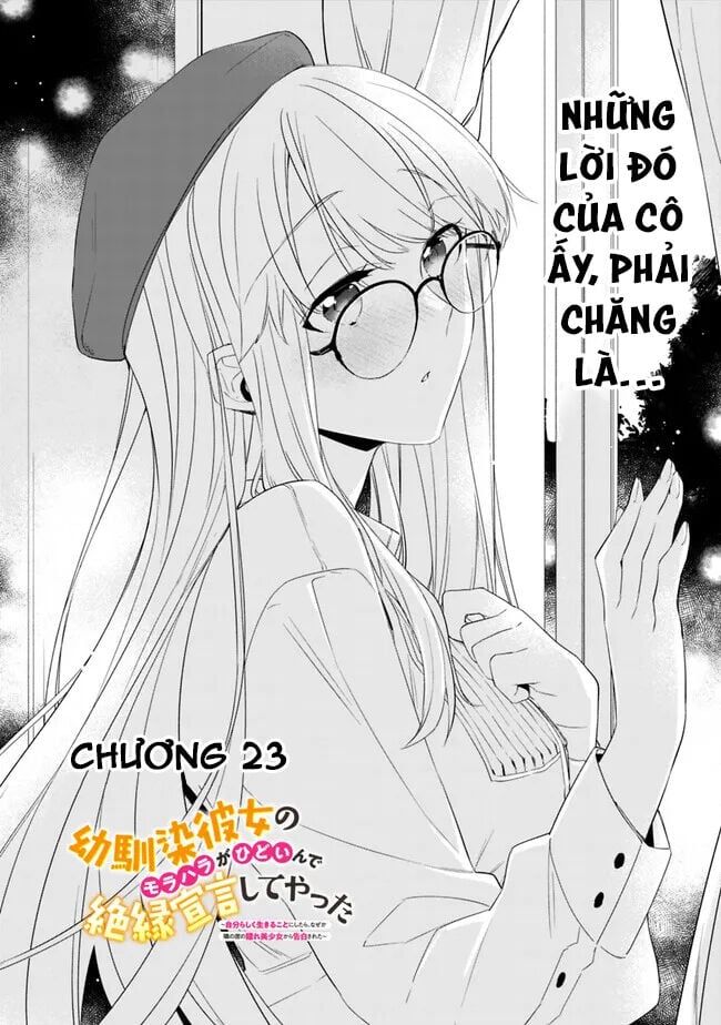 Osananajimi Kanojo No Morahara Ga Hidoi N De Zetsuen Sengen Shite Yatta Chapter 23 - Trang 2