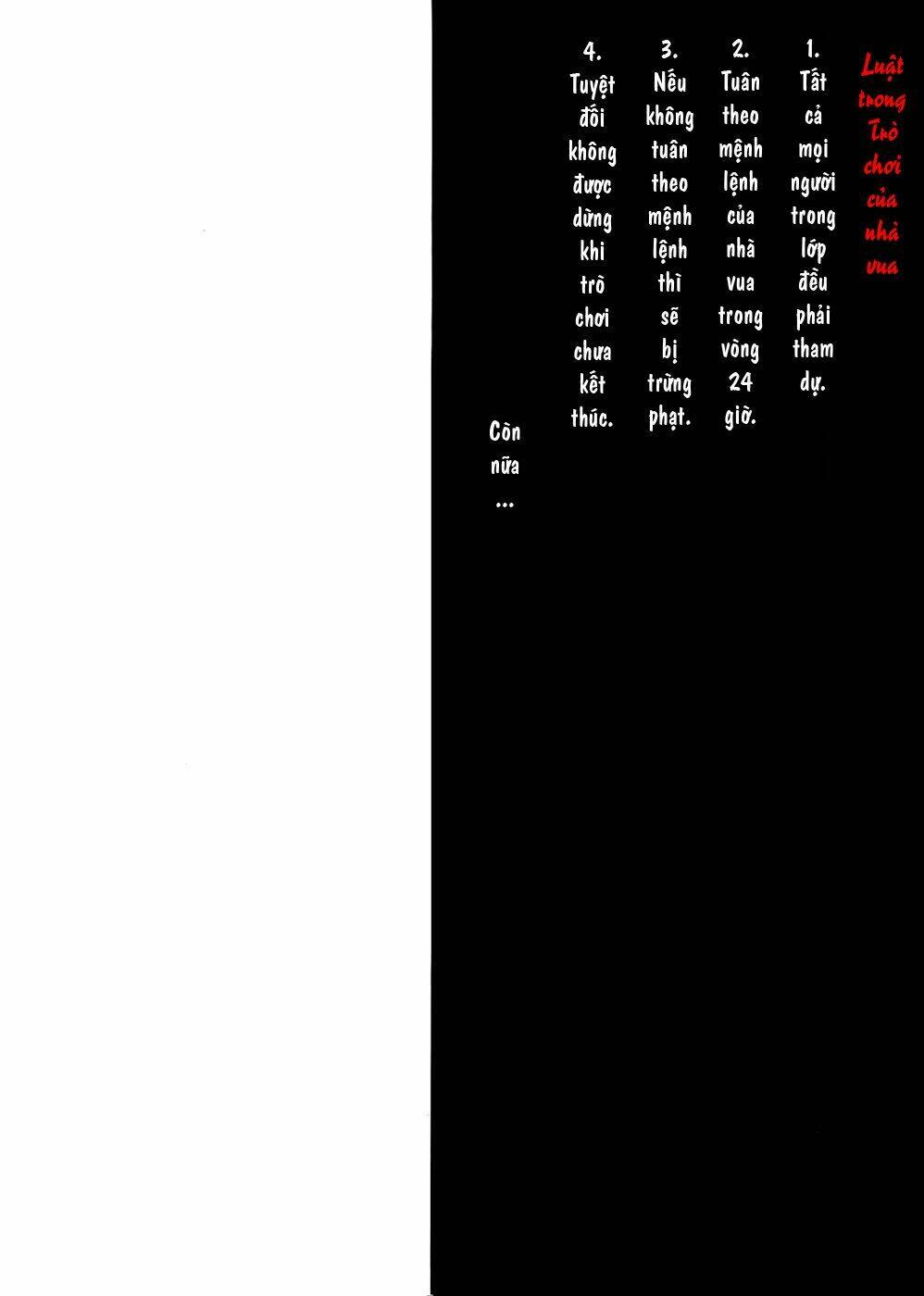 Ousama Game – Mệnh Lệnh Nhà Vua Chapter 1 - Trang 2