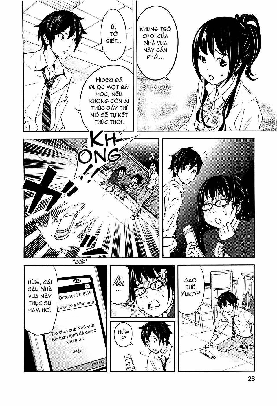 Ousama Game – Mệnh Lệnh Nhà Vua Chapter 1 - Trang 2