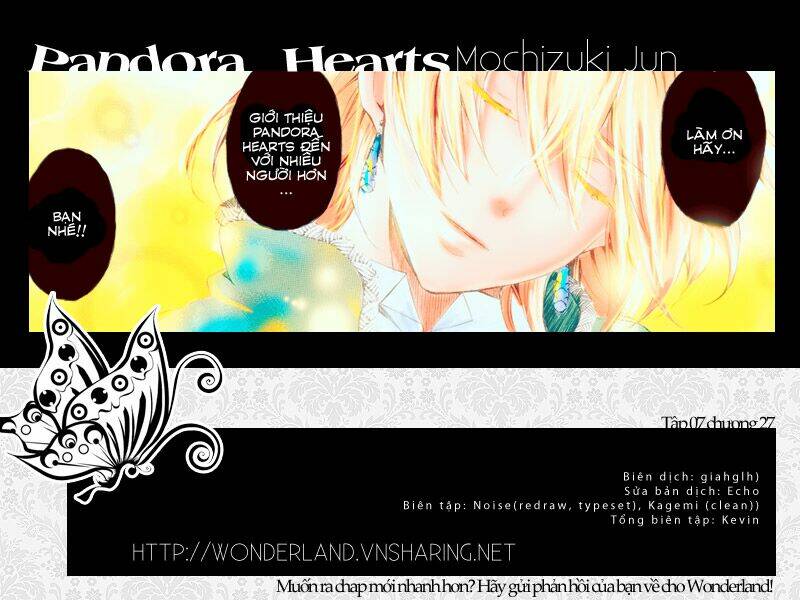 Pandora Hearts Chapter 27 - Trang 2