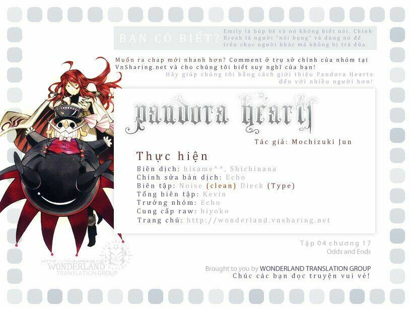 Pandora Hearts Chapter 36 - Trang 2