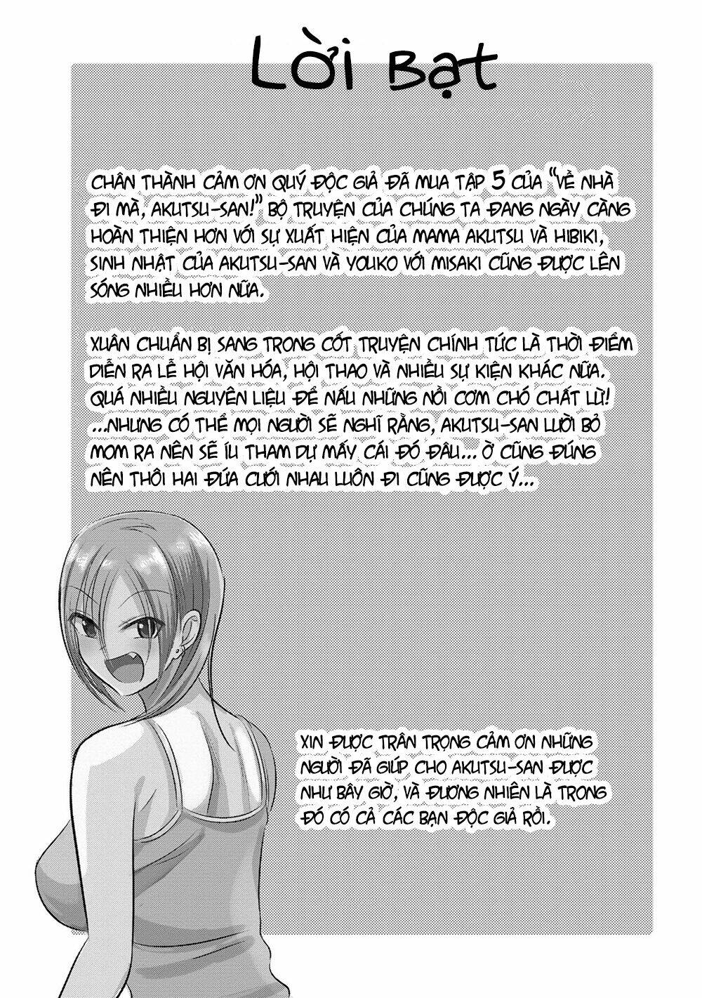 Please Go Home, Akutsu-San! Chapter 105.3 - Trang 2