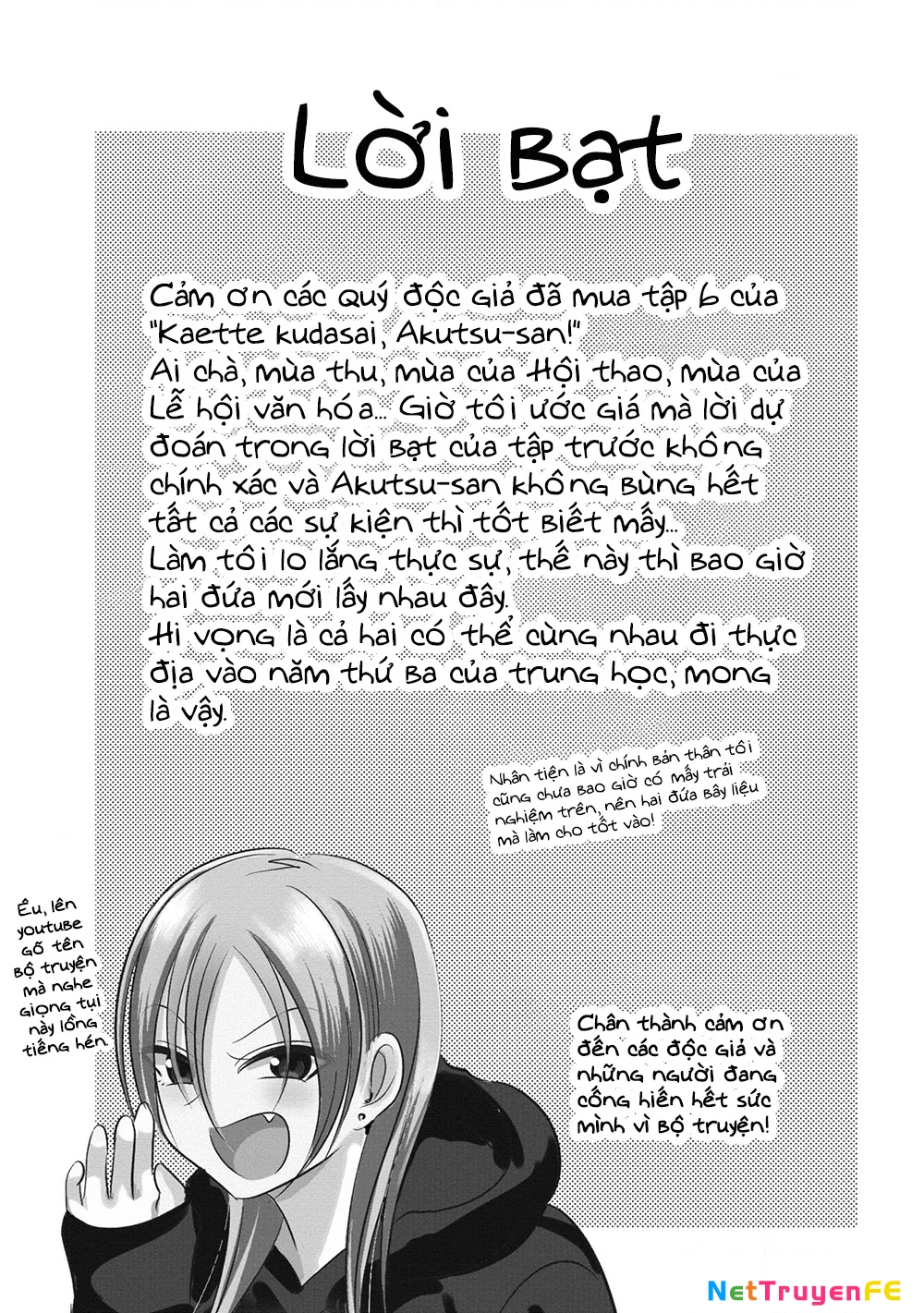 Please Go Home, Akutsu-San! Chapter 124.2 - Trang 2