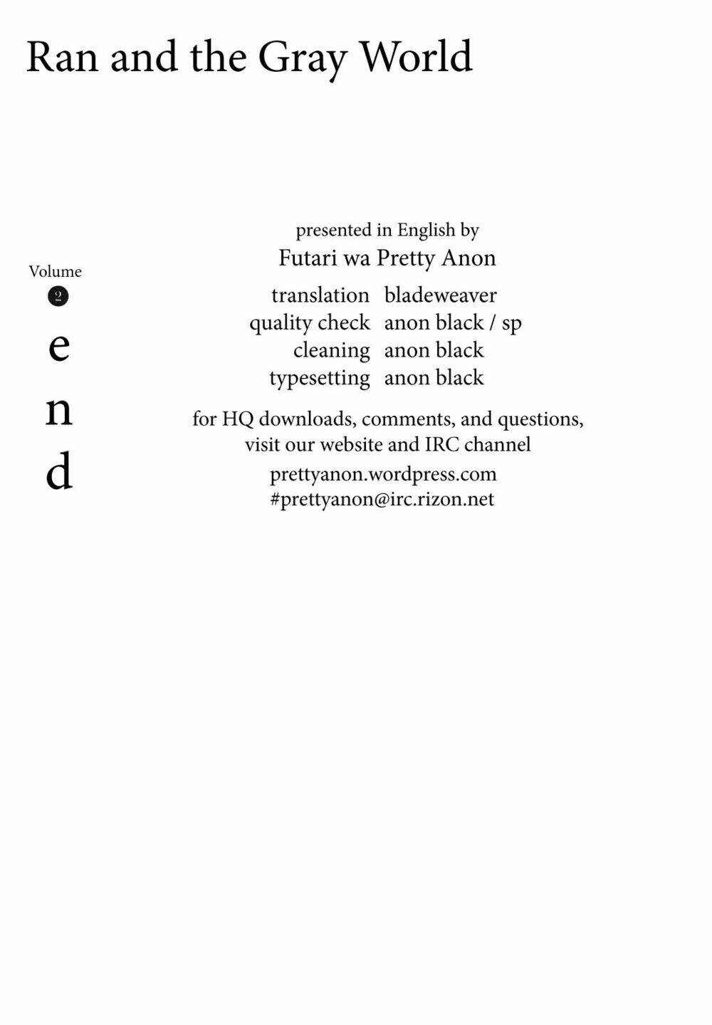 Ran To Haiiro No Sekai Chapter 11 - Trang 2