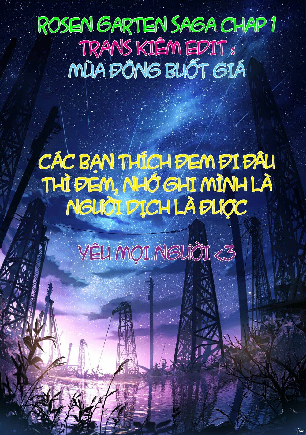 Rosen Garten Saga Chapter 1 - Trang 2