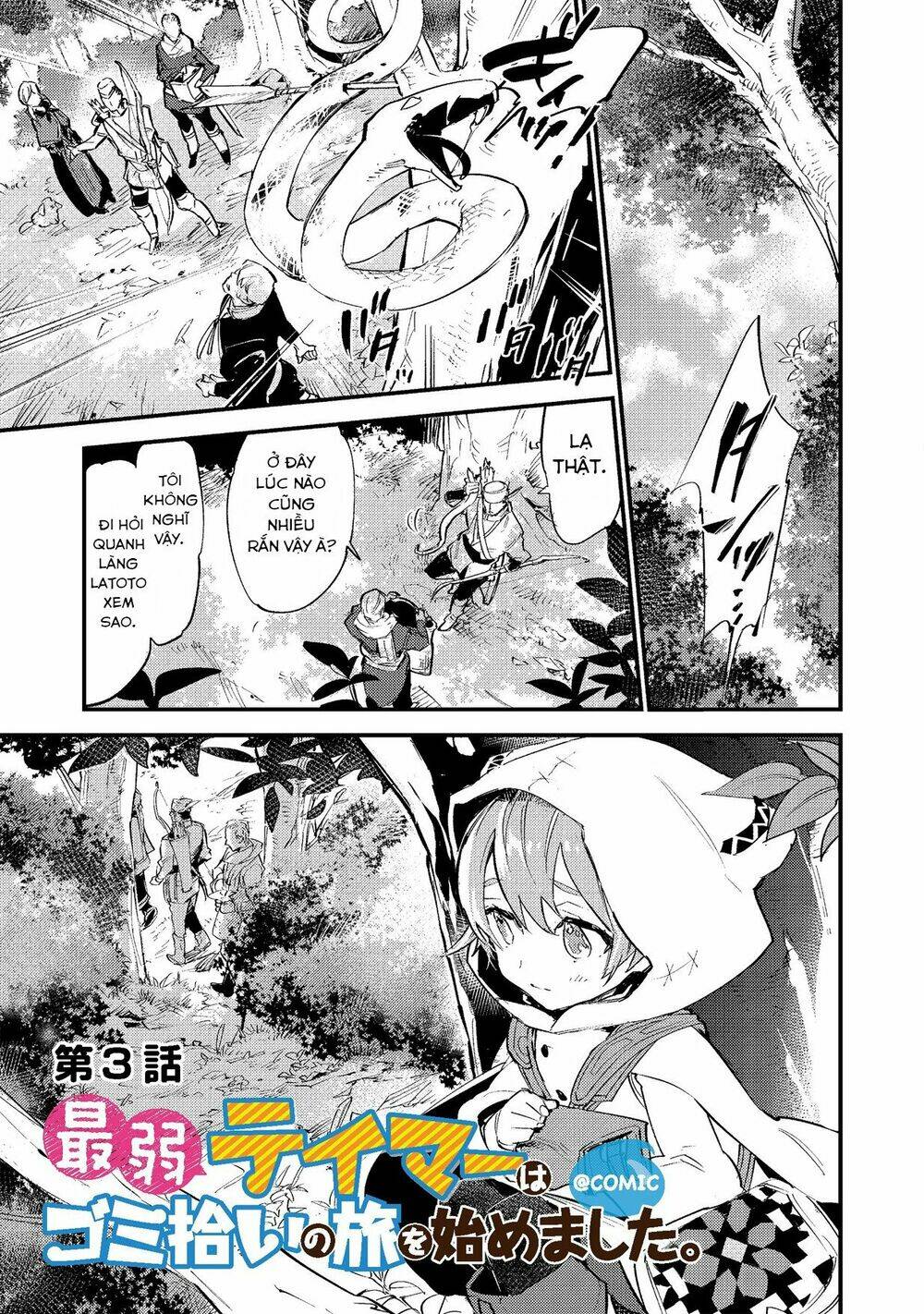 Saijaku Teima Wa Gomi Hiroi No Tabi O Hajimemashita Chapter 3.1 - Trang 2