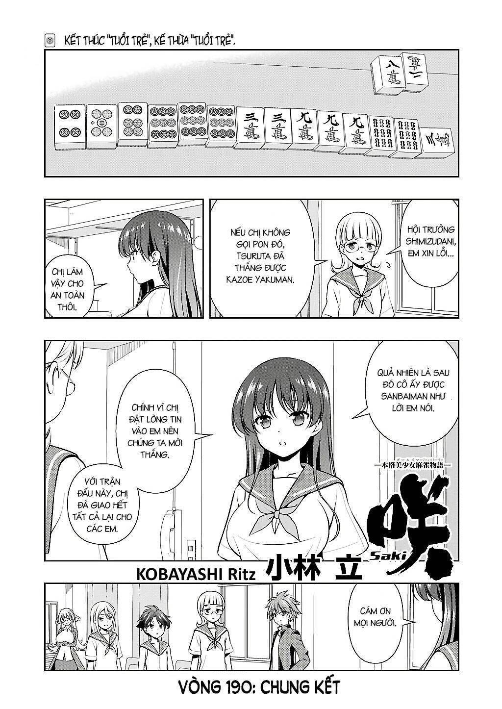 Saki Chapter 190 - Trang 2