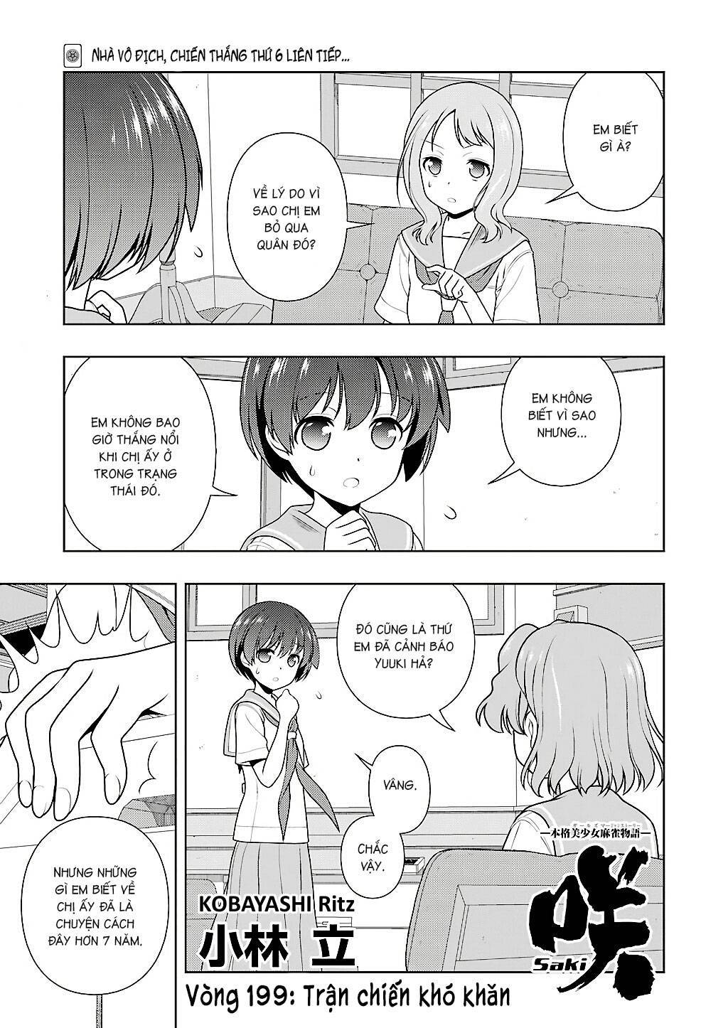 Saki Chapter 199 - Trang 2