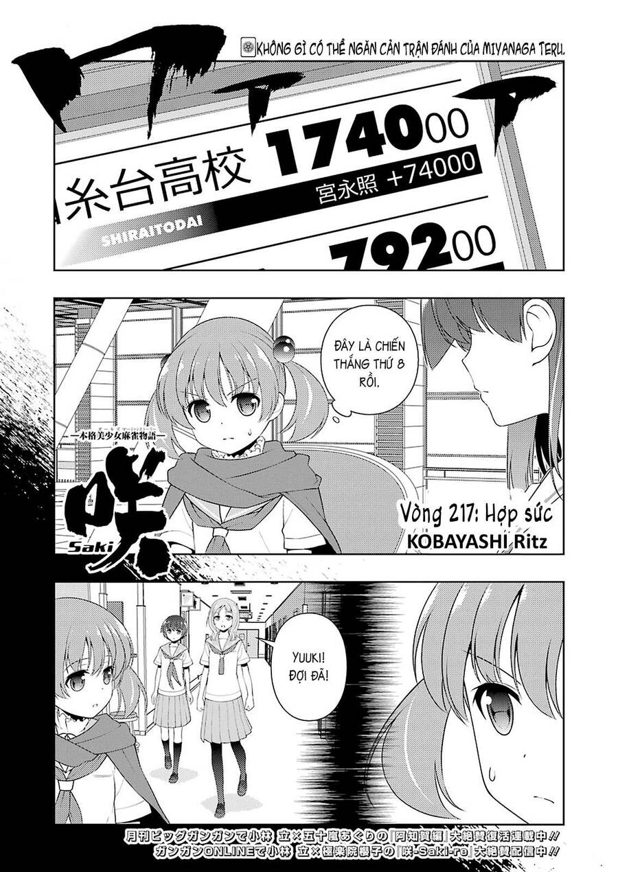 Saki Chapter 217 - Trang 2