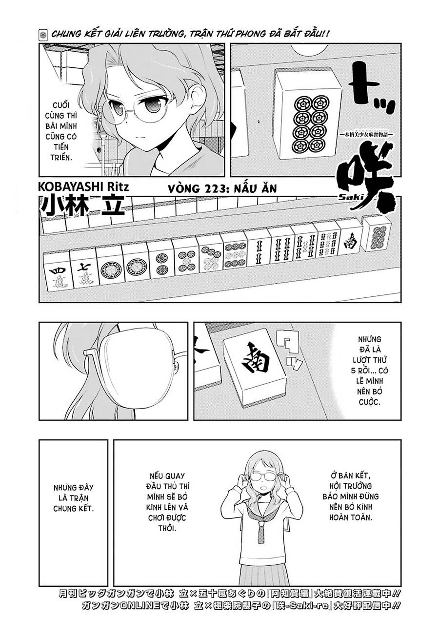 Saki Chapter 223 - Trang 2