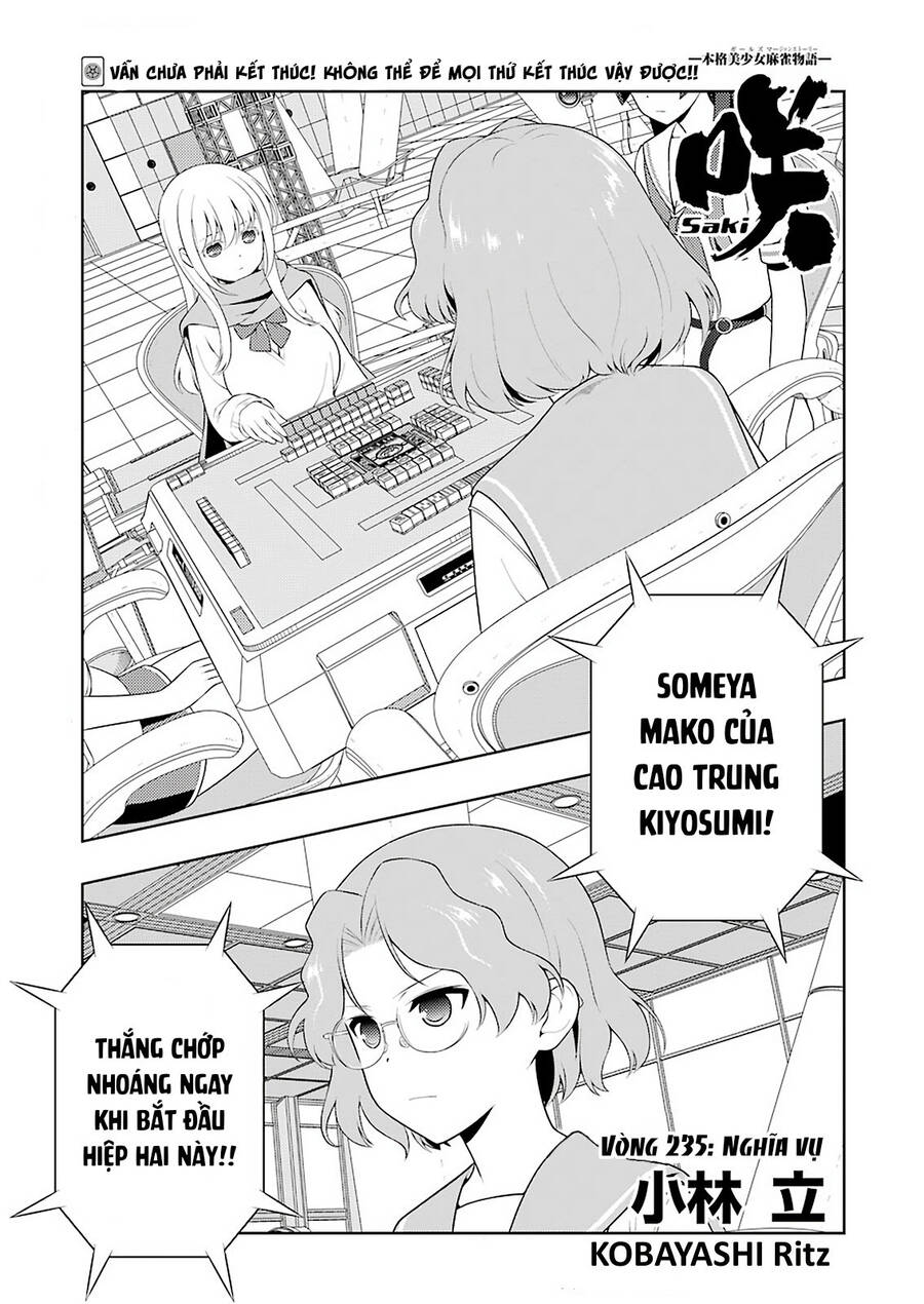 Saki Chapter 235 - Trang 2