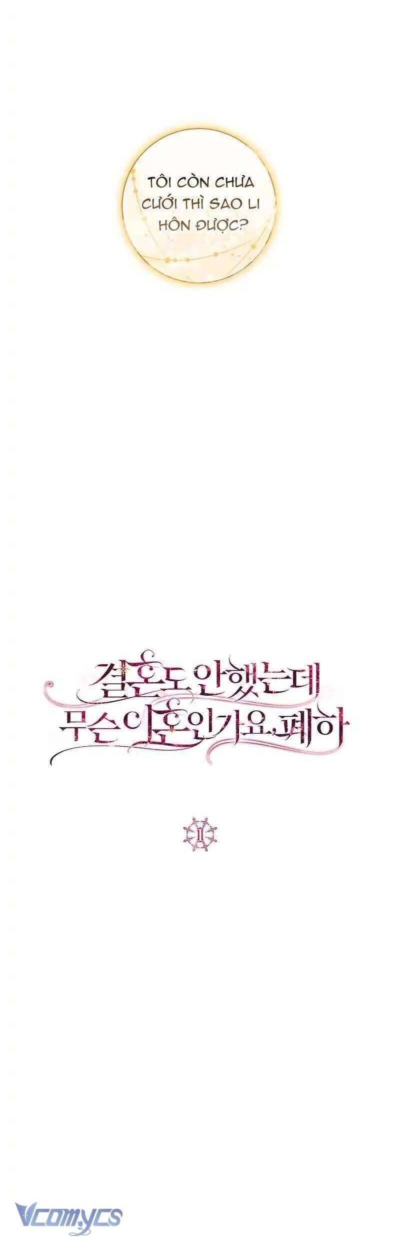 Sao Tôi Có Thể Li Hôn Khi Còn Chưa Kết Hôn Đây, Thưa Bệ Hạ Chapter 1 - Trang 2