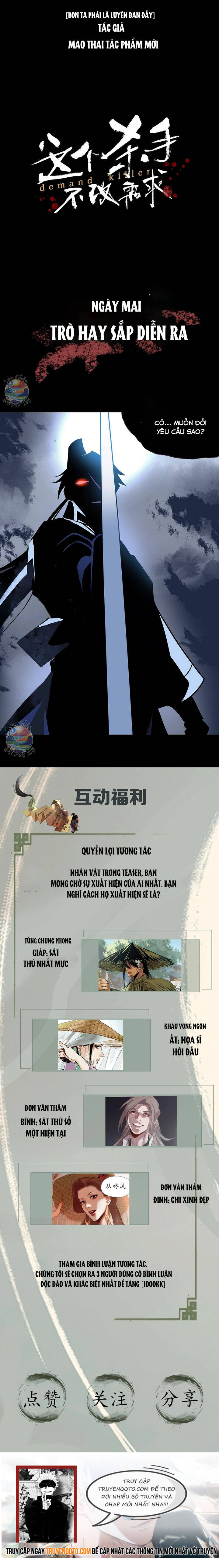 Sát Thủ Bất Cải Lệnh Chapter 1 - Trang 2
