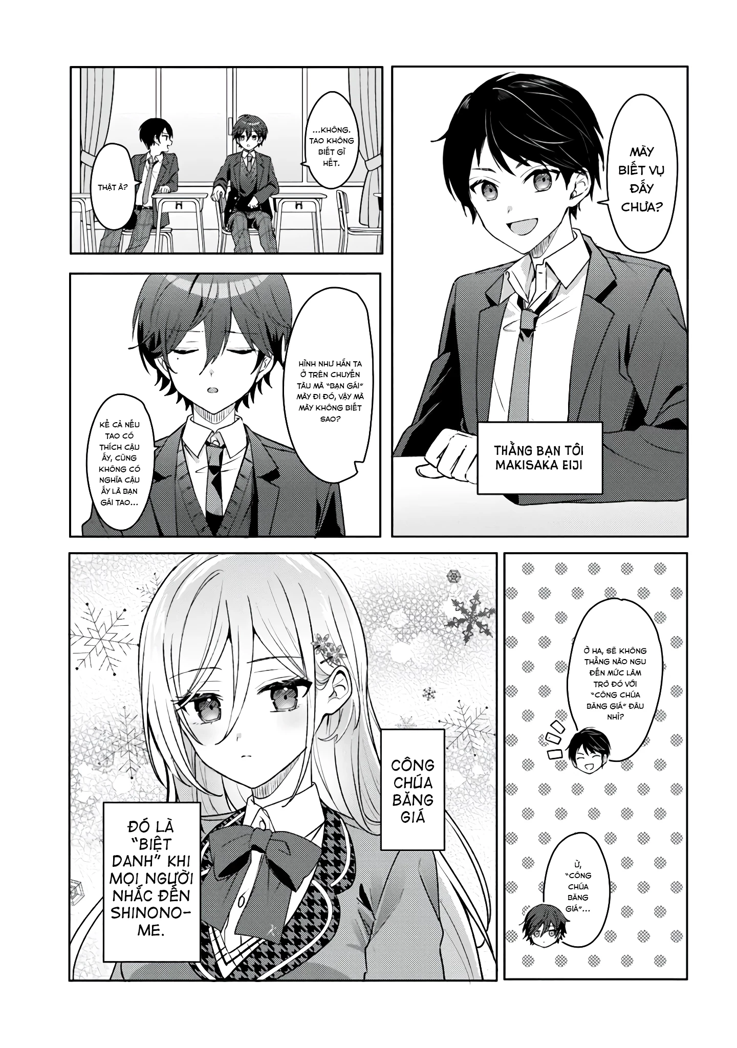 Sau Khi Giúp Đỡ “Công Chúa Băng Giá” Từ Trường Khác, Chúng Tôi Bắt Đầu Làm Bạn Chapter 1.1 - Trang 2