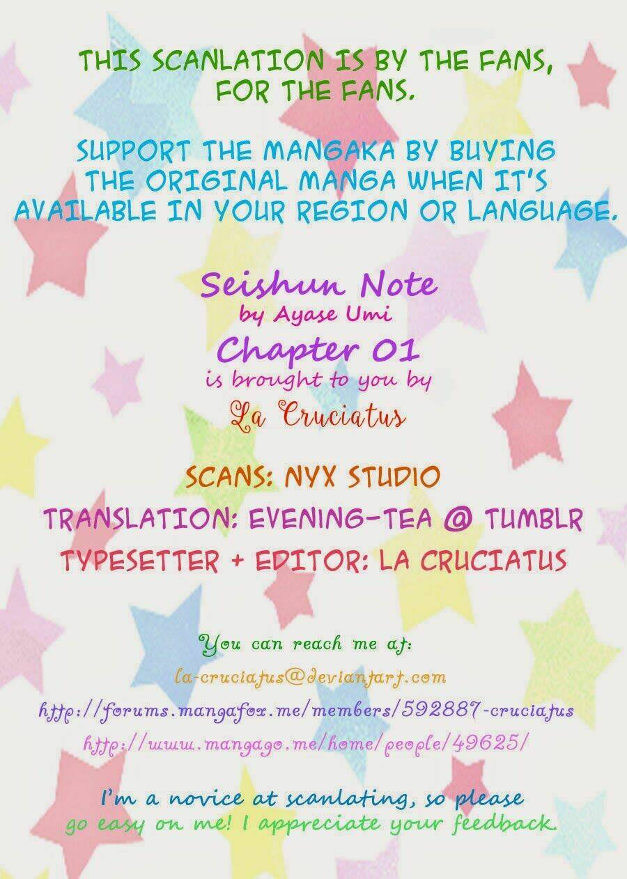 Seishun Note Chapter 1 - Trang 2