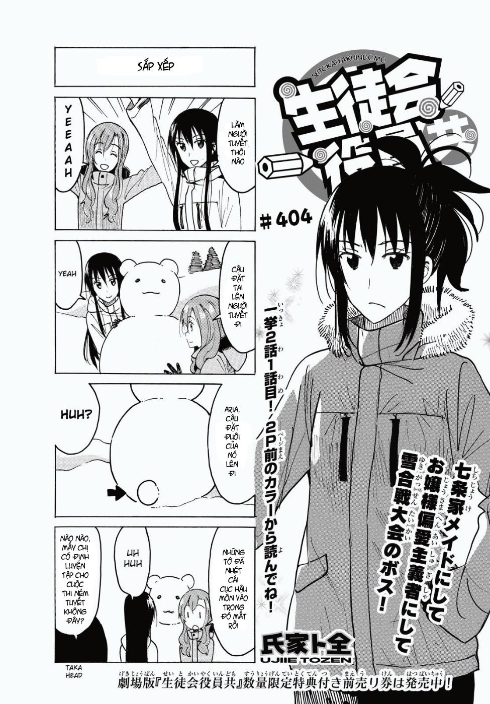 Seitokai Yakuindomo Chapter 404 - Trang 2