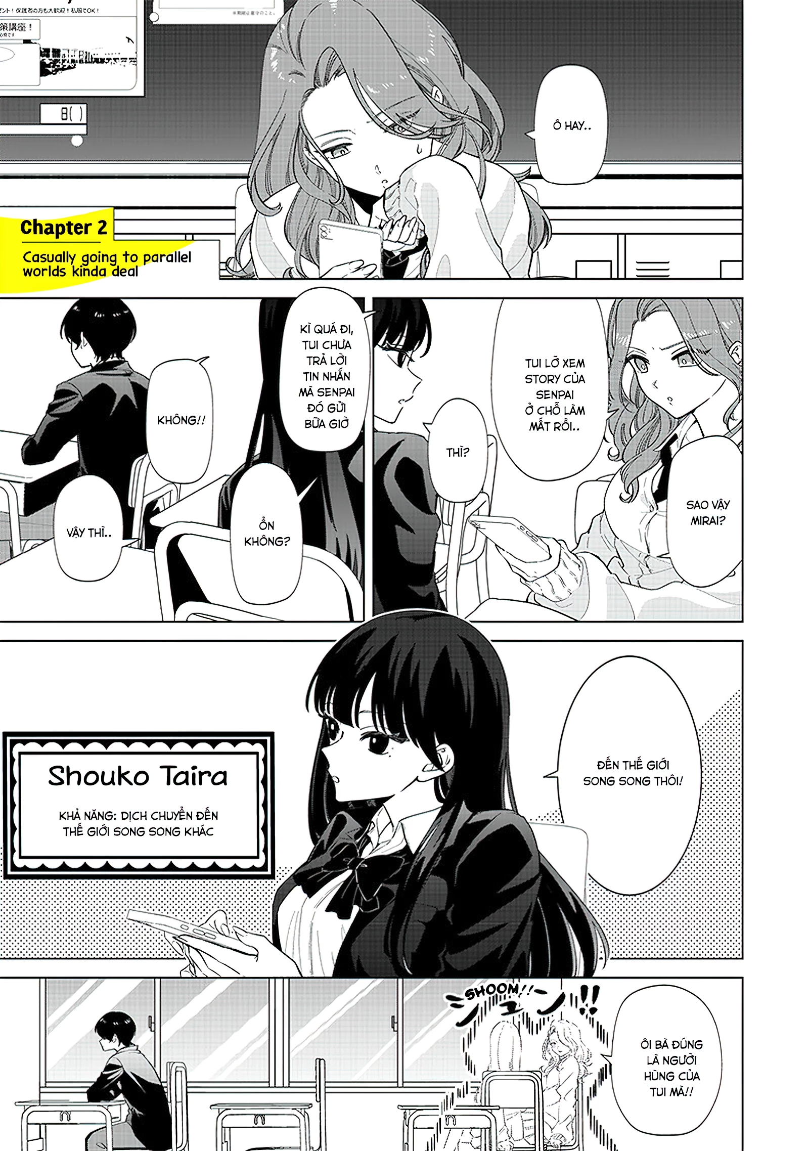 Shiretto Sugee Koto Itteru Gal: Shiritsu Paranomaru Koukou No Nichijou Chapter 2 - Trang 2
