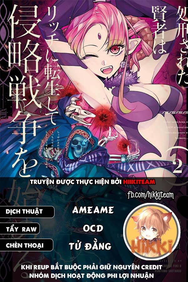 Shokei Sareta Kenja Wa Lich Ni Tensei Shite Shinryaku Sensou Wo Hajimaru Chapter 35 - Trang 2