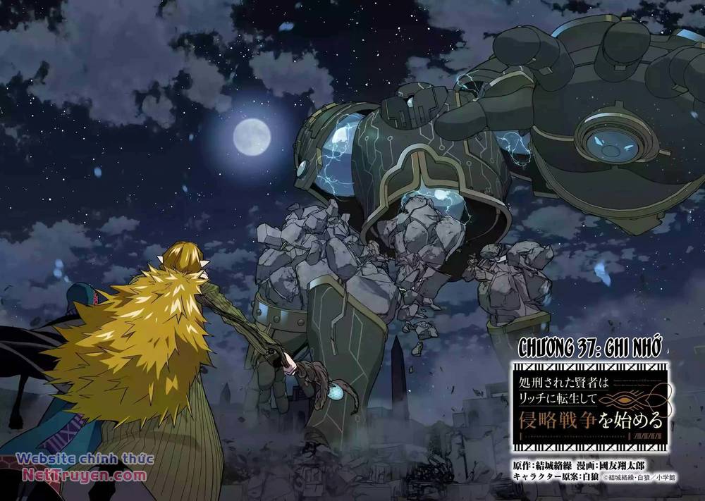 Shokei Sareta Kenja Wa Lich Ni Tensei Shite Shinryaku Sensou Wo Hajimaru Chapter 37 - Trang 2