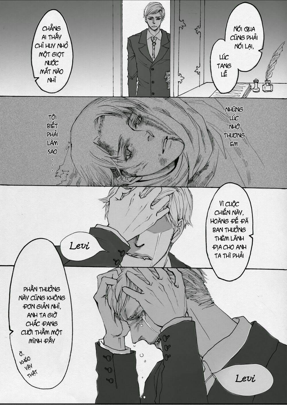Tấn Công Người Khổng Lồ – Doujinshi Eruri Chapter 1 - Trang 2