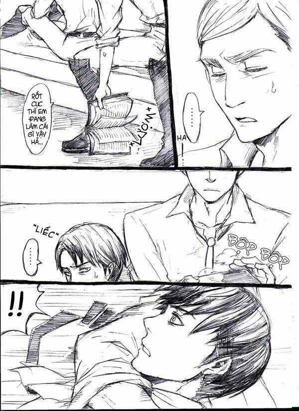 Tấn Công Người Khổng Lồ – Doujinshi Eruri Chapter 4 - Trang 2