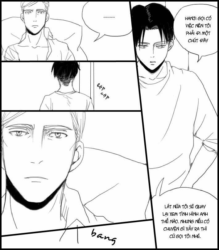 Tấn Công Người Khổng Lồ – Doujinshi Eruri Chapter 9 - Trang 2