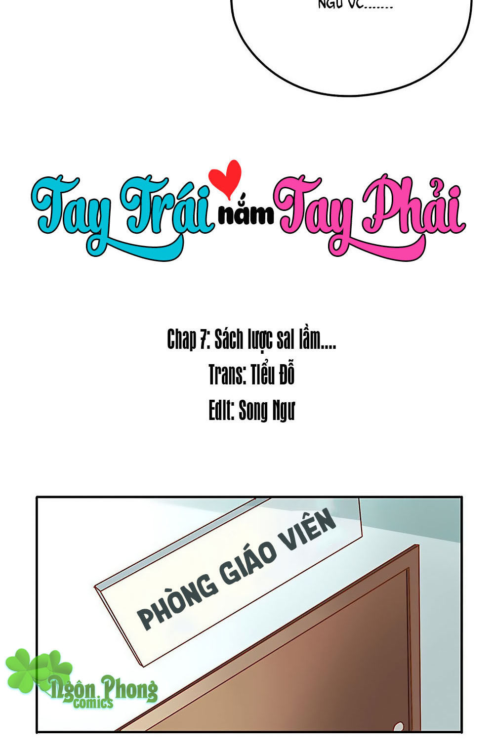 Tay Trái Nắm Tay Phải Chapter 7 - Trang 2