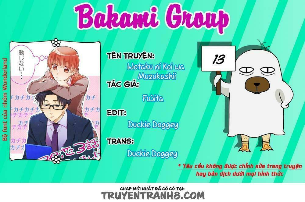 Thật Khó Để Yêu 1 Otaku Chapter 13 - Trang 2