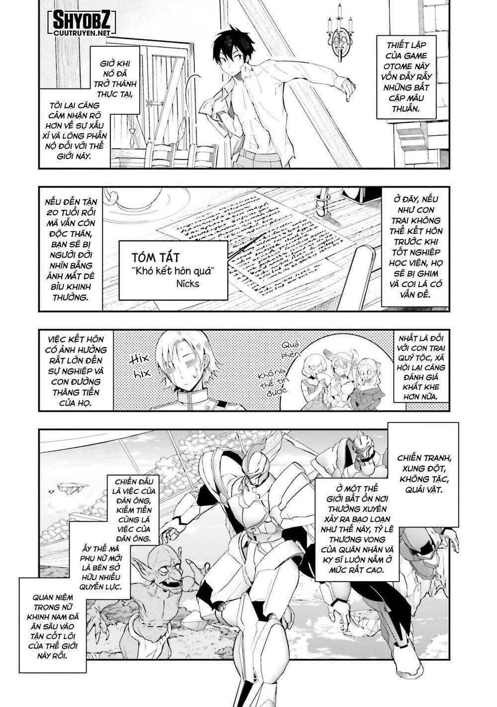 Thế Giới Của Game Otome Thật Khó Khăn Cho Những Thường Dân Chapter 1 - Trang 2