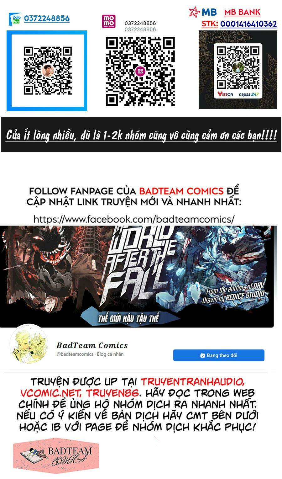 Thếgiớihậutậnthế Chapter 10 - Trang 2