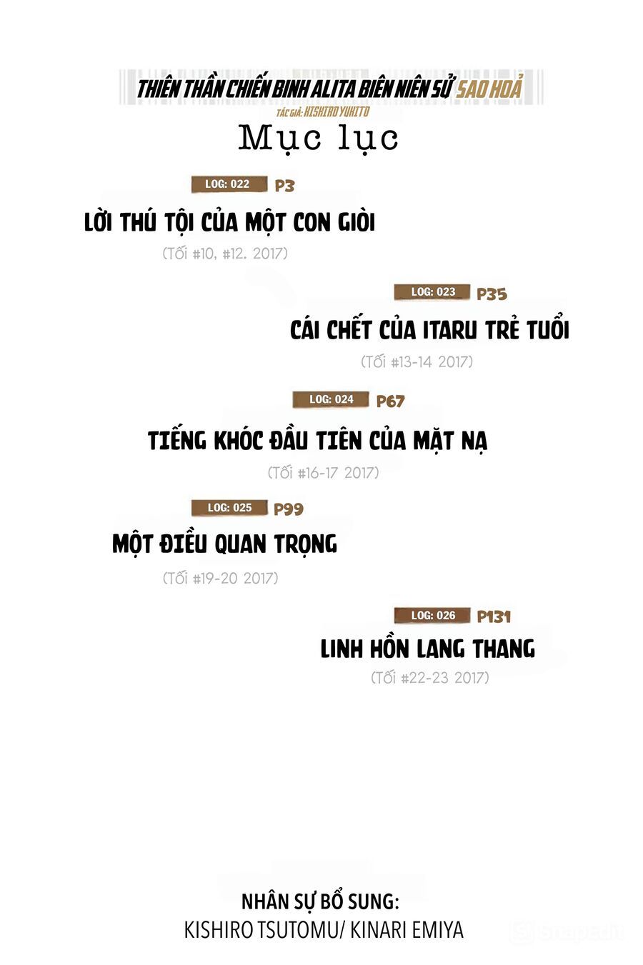 Thiên Thần Chiến Binh Alita: Biên Niên Sử Sao Hoả Chapter 22.1 - Trang 2