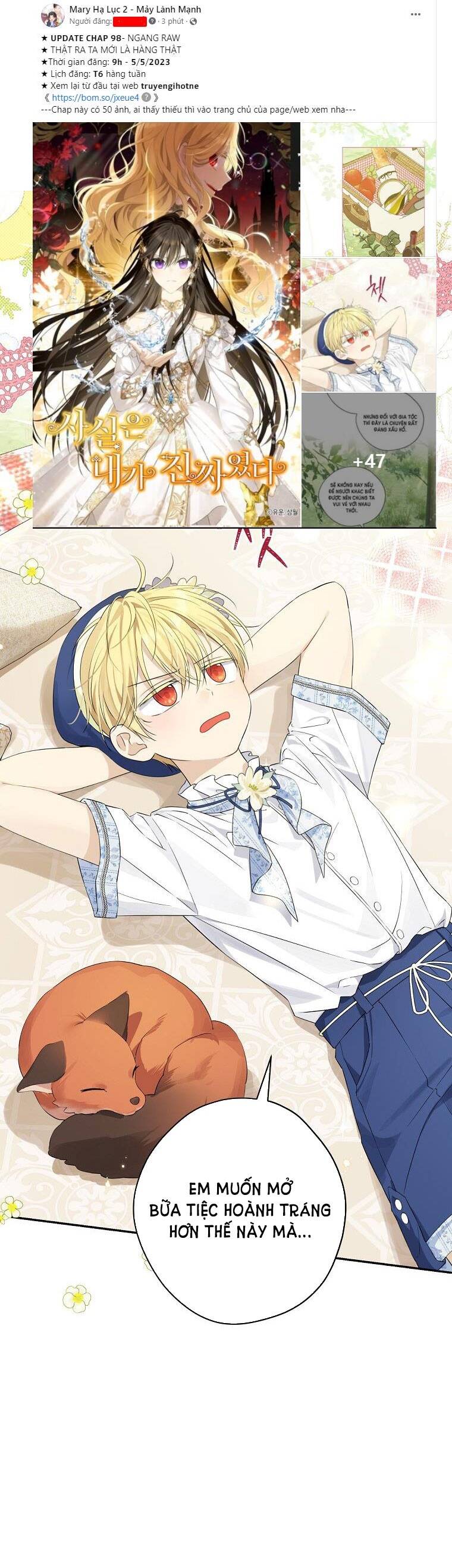 Thực Ra Tôi Mới Là Thật Chapter 98 - Trang 2