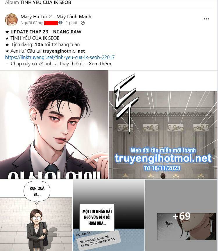 Tình Yêu Của Ik Seob Chapter 23.1 - Trang 2