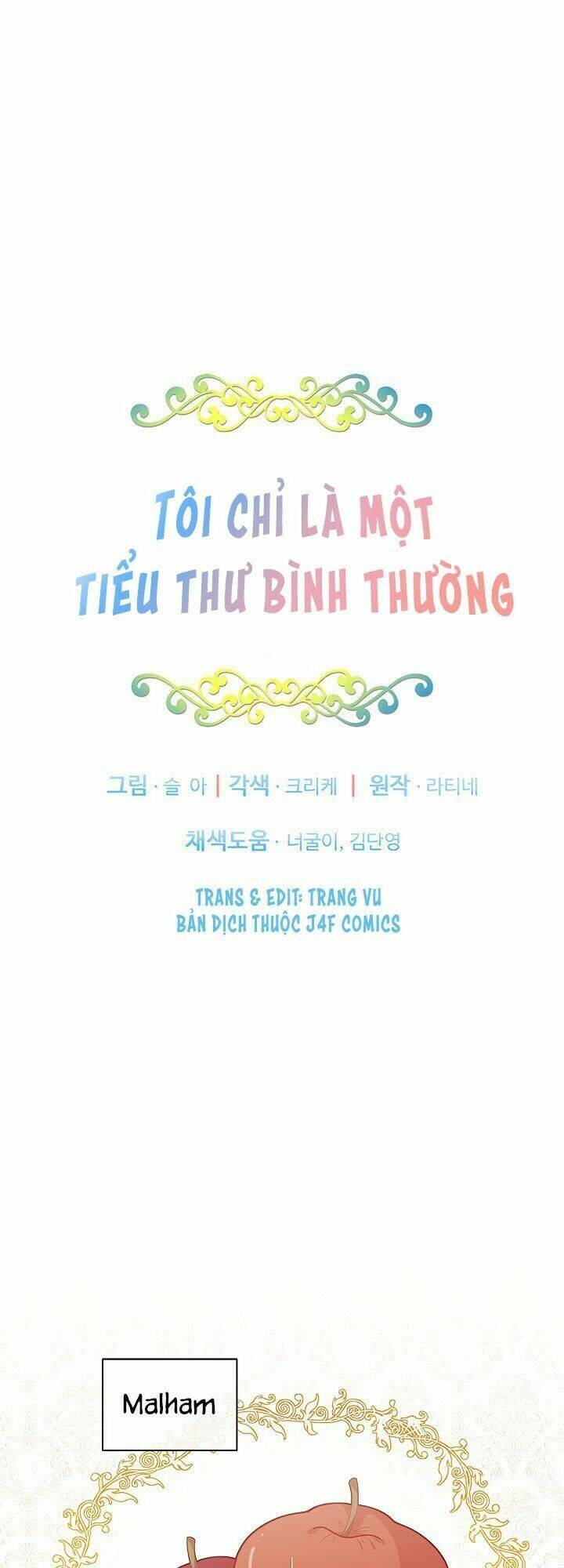 Tôi Chỉ Là Một Tiểu Thư Bình Thường Chapter 12 - Trang 2